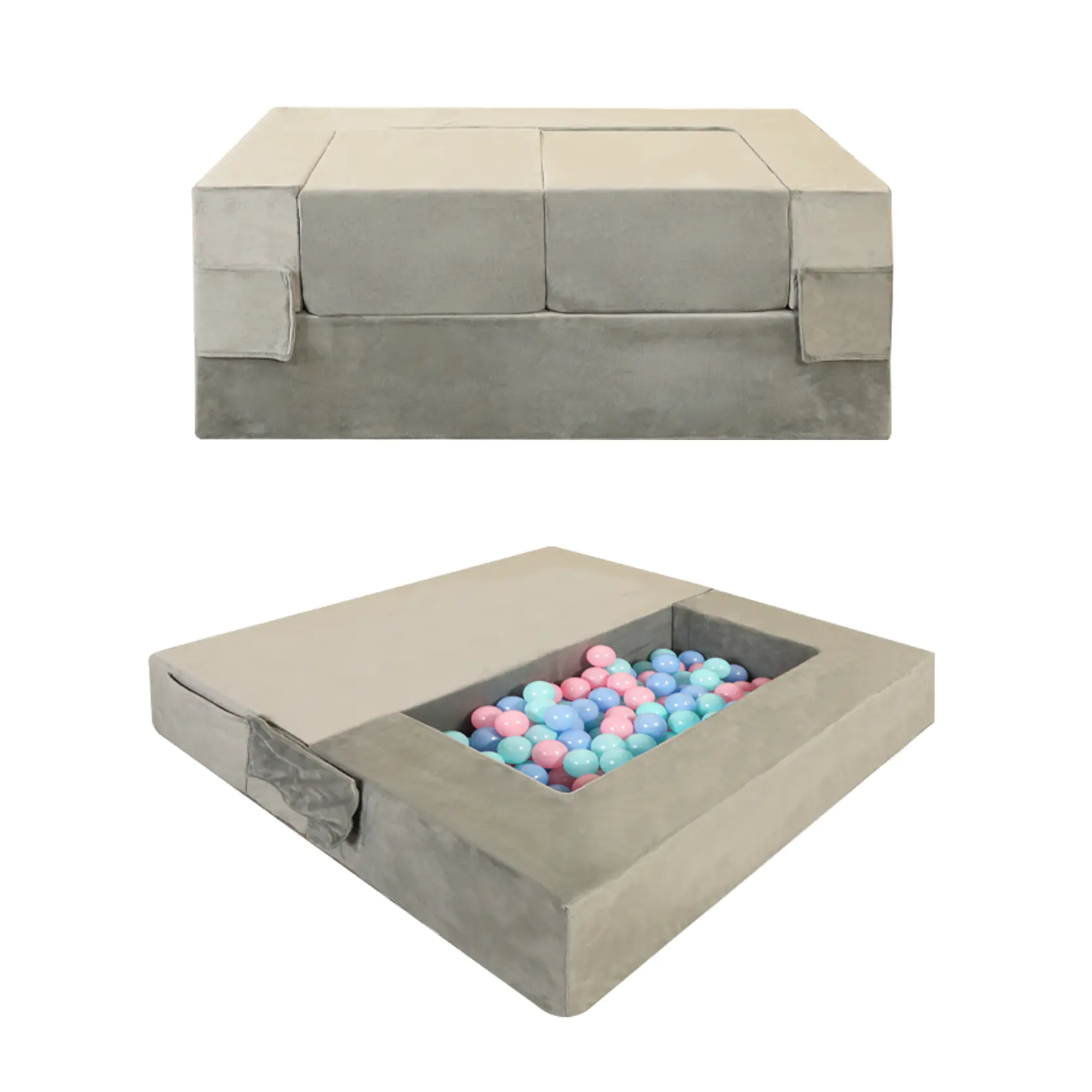 Set de canapele pentru copii, pliabil, din patru piese