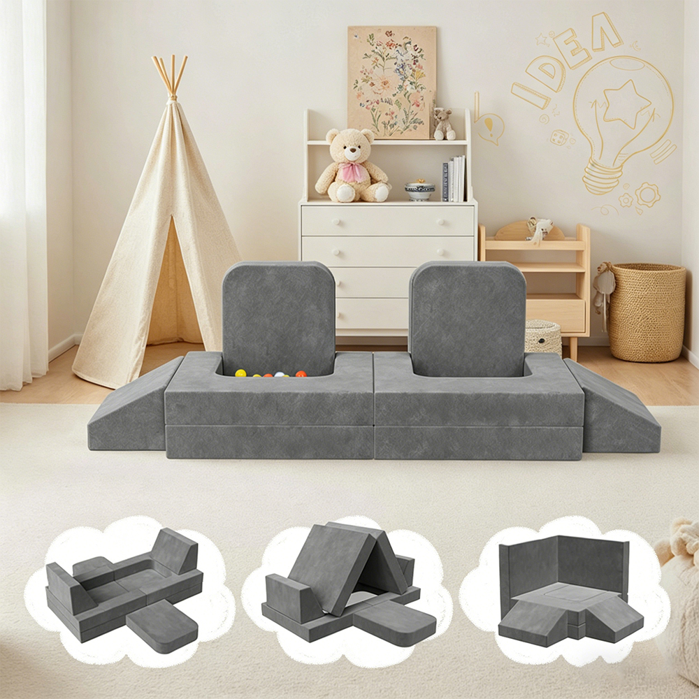 Set de canapele pentru copii pliabil din opt piese